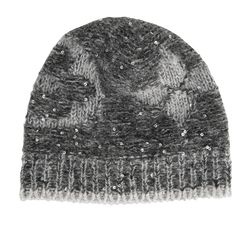 Louis Vuitton Logo Sequins Beanie, Mohair/Wool, Grey, 3*